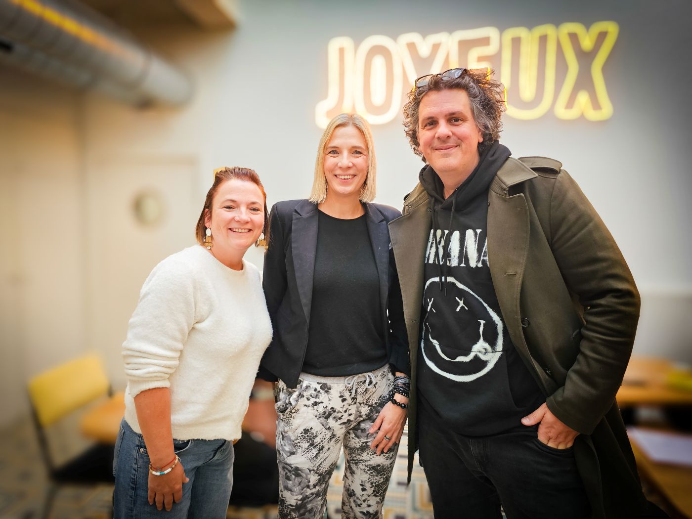 Delphine Gingoux, Anne-Astrid De Vos et Saule© DR