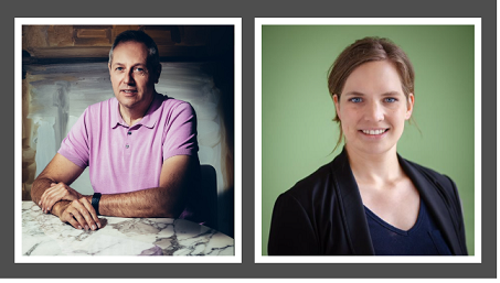 Le Pr Piet Hoebeke, doyen de la faculté de médecine de l'UGent, et le Dr Miet Vandemaele (UZ Gent)